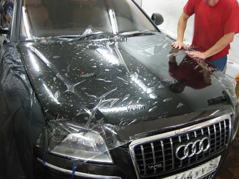 Автомобиль Audi А8 / Нанесение антигравийной пленки VENTURESHIELD. 3 Автомобиль Audi А8 / Нанесение антигравийной пленки VENTURESHIELD. 3
