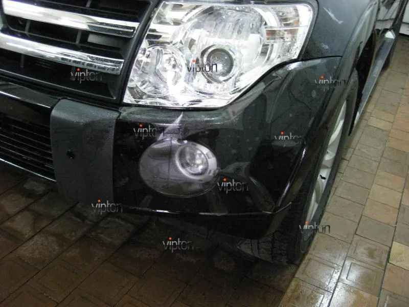 Автомобиль Mitsubishi Pajero. / анесение антигравийной пленки VENTURESHIELD. 7 Автомобиль Mitsubishi Pajero. / анесение антигравийной пленки VENTURESHIELD. 7