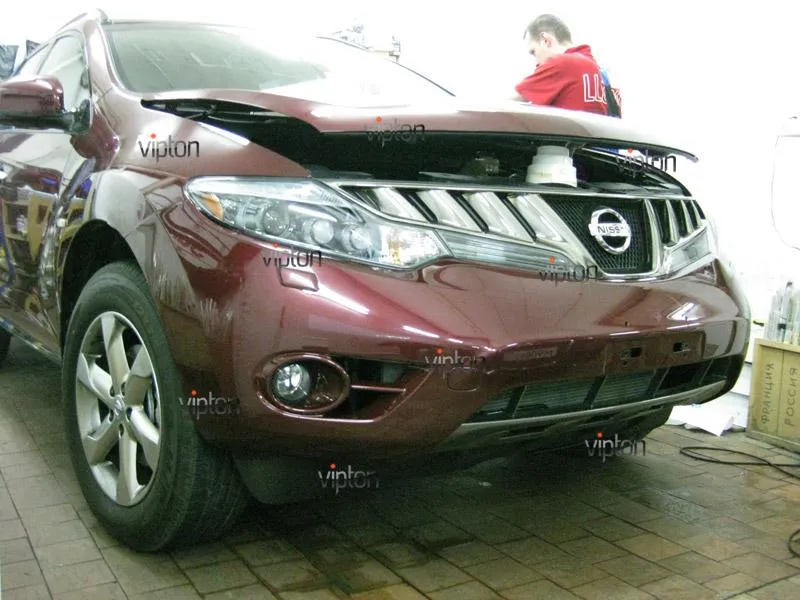 Автомобиль Nissan Murano. / Нанесение антигравийной пленки VENTURESHIELD. 8 Автомобиль Nissan Murano. / Нанесение антигравийной пленки VENTURESHIELD. 8