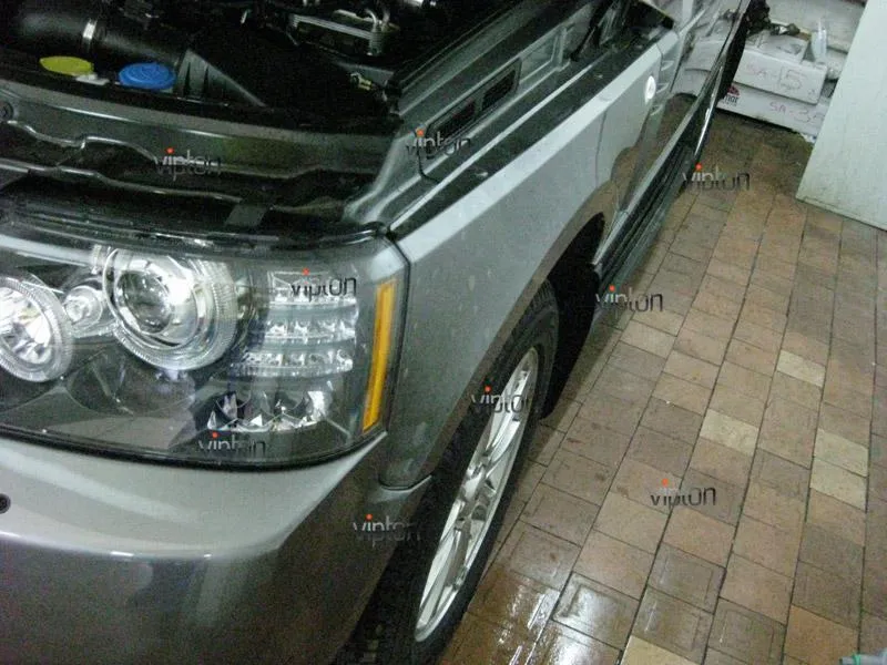 Автомобиль Range Rover Sport. / Нанесение антигравийной пленки