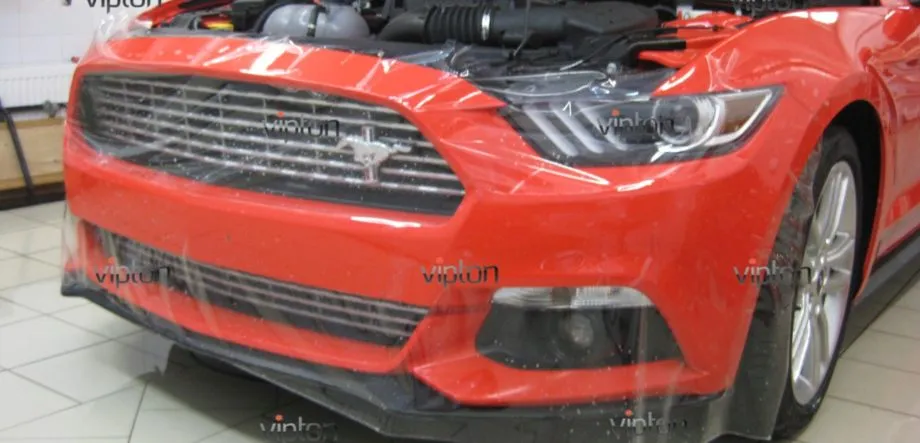 FORD MUSTANG Антигравийная пленка-передняя часть полностью 4 FORD MUSTANG Антигравийная пленка-передняя часть полностью 4