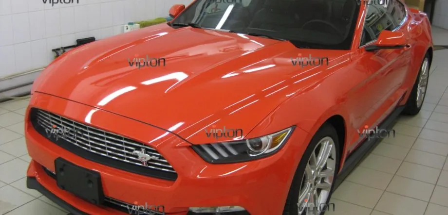 FORD MUSTANG Антигравийная пленка-передняя часть полностью 1 FORD MUSTANG Антигравийная пленка-передняя часть полностью 1