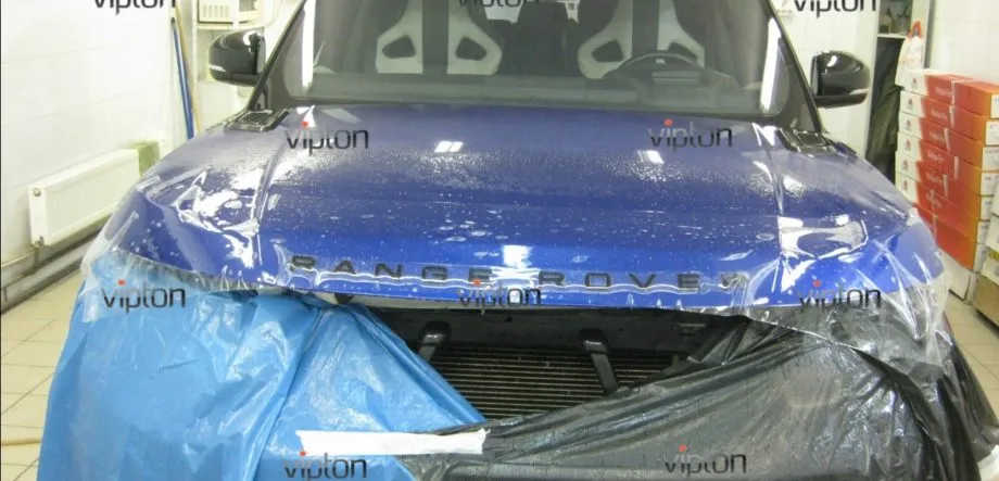 RANGE ROVER SPORT SVR: установка антигравийной пленки 4 RANGE ROVER SPORT SVR: установка антигравийной пленки 4