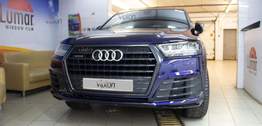 Audi Q7: Установка защитной антигравийной пленки LLUMAR GLOSS PPF 9 Audi Q7: Установка защитной антигравийной пленки LLUMAR GLOSS PPF 9