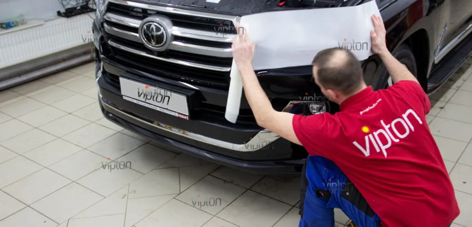 TOYOTA Land Cruiser 200 защита фары   LLUMAR GLOSS PPF 4