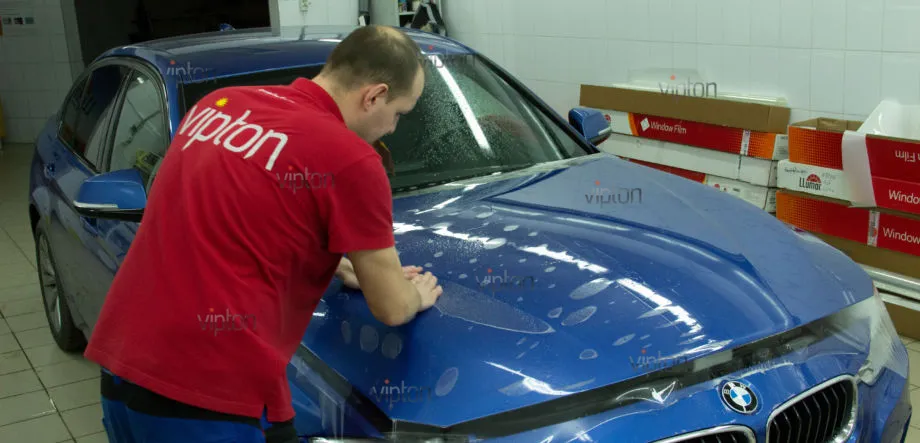 BMW F-30 защита капота SUN TEK PPF ULTRA 1