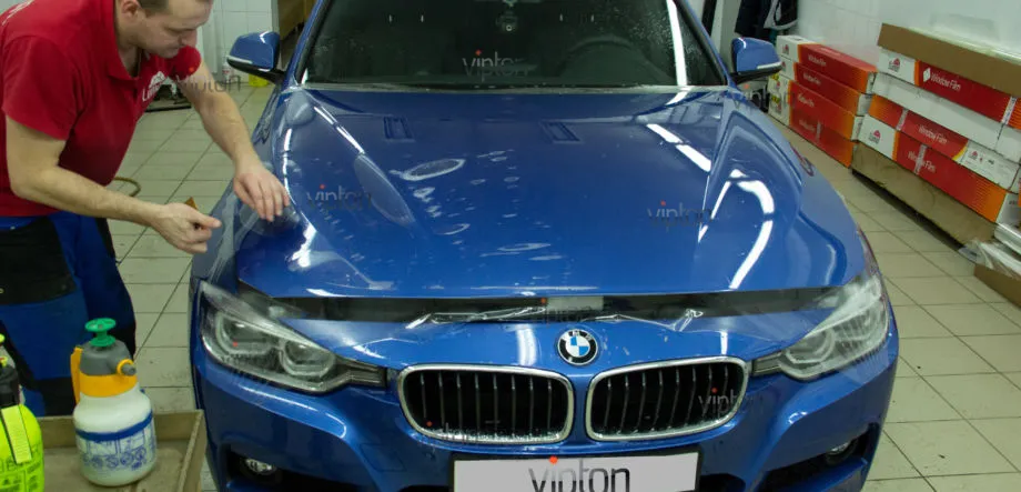 BMW F-30 защита капота SUN TEK PPF ULTRA 2