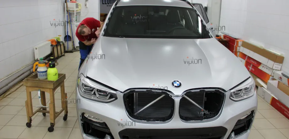 BMW X-3: Установка антигравийной полиуретановой пленки 6