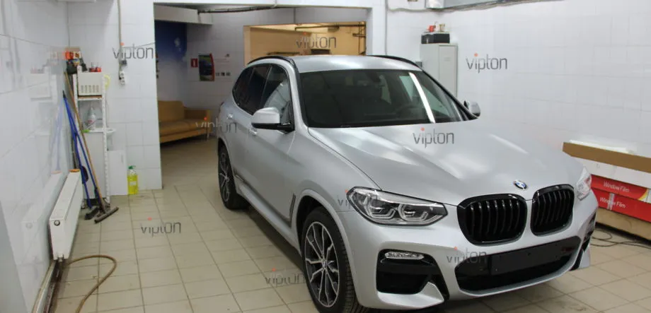BMW X-3: Установка антигравийной полиуретановой пленки 11