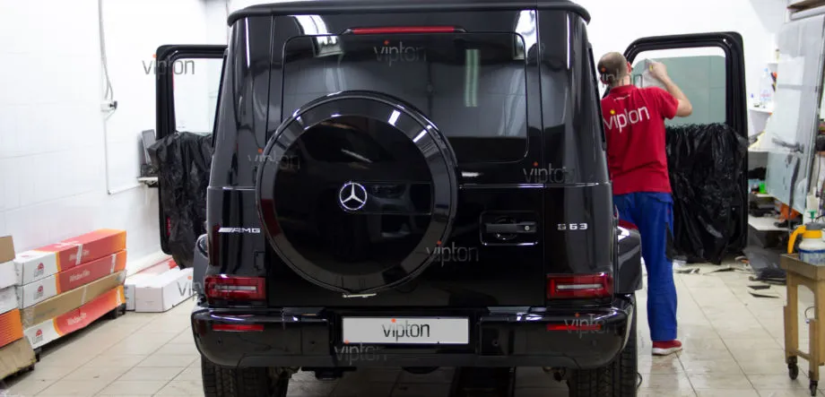 Mercedes-Benz G-klasse: пленка-solar gard HP Titanium 16. 8 Mercedes-Benz G-klasse: пленка-solar gard HP Titanium 16. 8