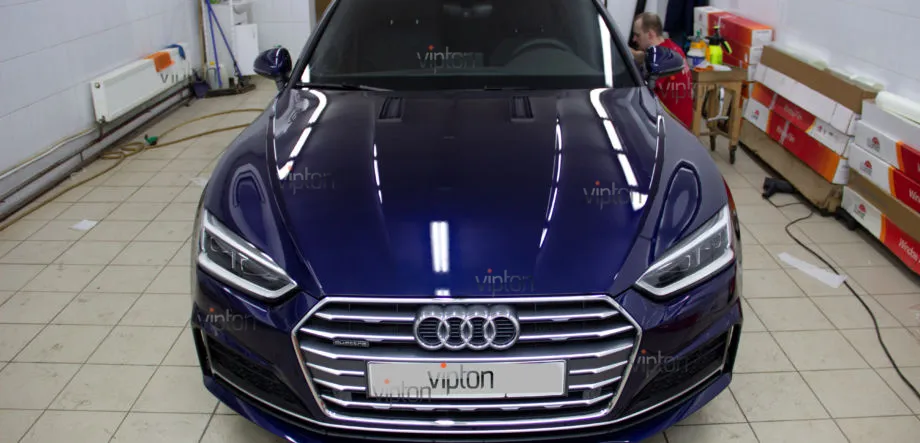 Audi A5 Установка полиуретановой пленки LLumar PPF Gloss. 1 Audi A5 Установка полиуретановой пленки LLumar PPF Gloss. 1