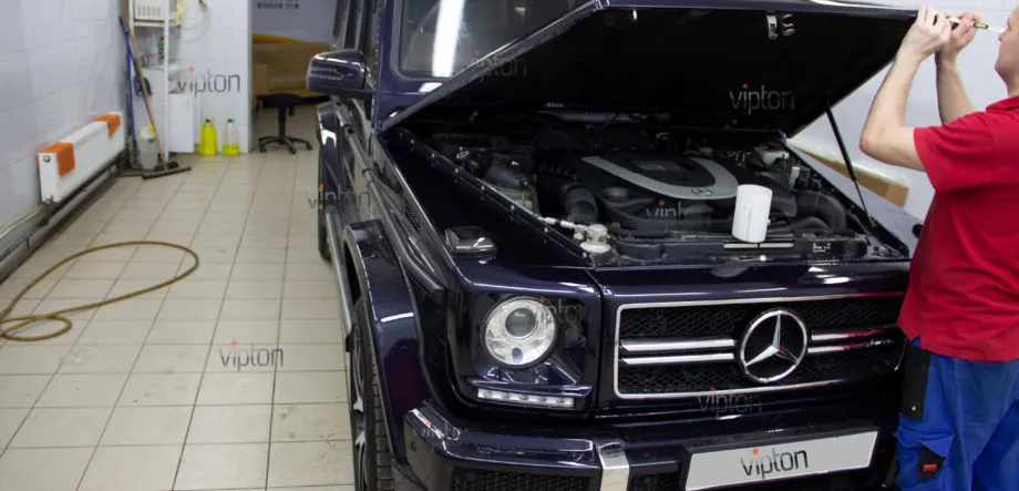 MERCEDES-BENZ G Установка антигравийной пленки 2 MERCEDES-BENZ G Установка антигравийной пленки 2