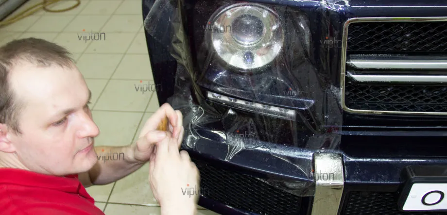MERCEDES-BENZ G Установка антигравийной пленки 5 MERCEDES-BENZ G Установка антигравийной пленки 5