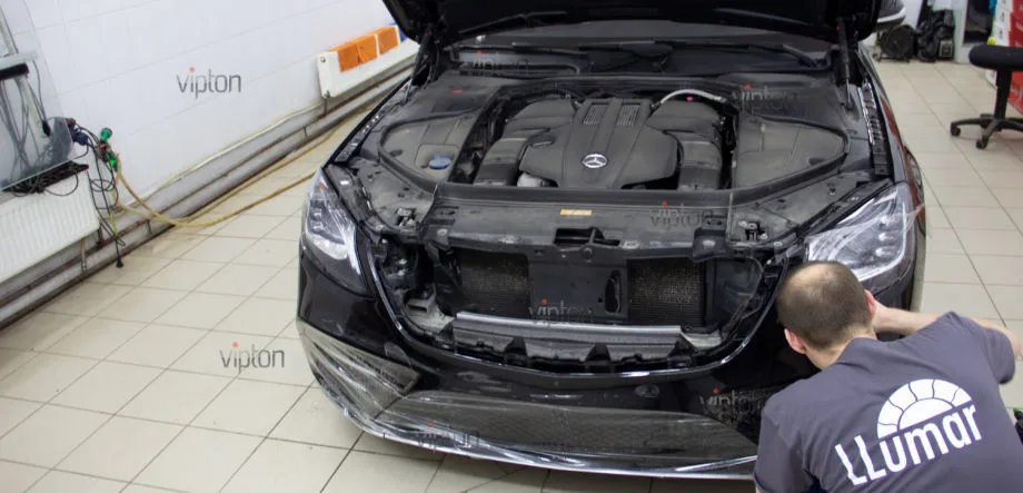 MERCEDES-BENZ S-класс W-222 Антигравийная защита 8 MERCEDES-BENZ S-класс W-222 Антигравийная защита 8
