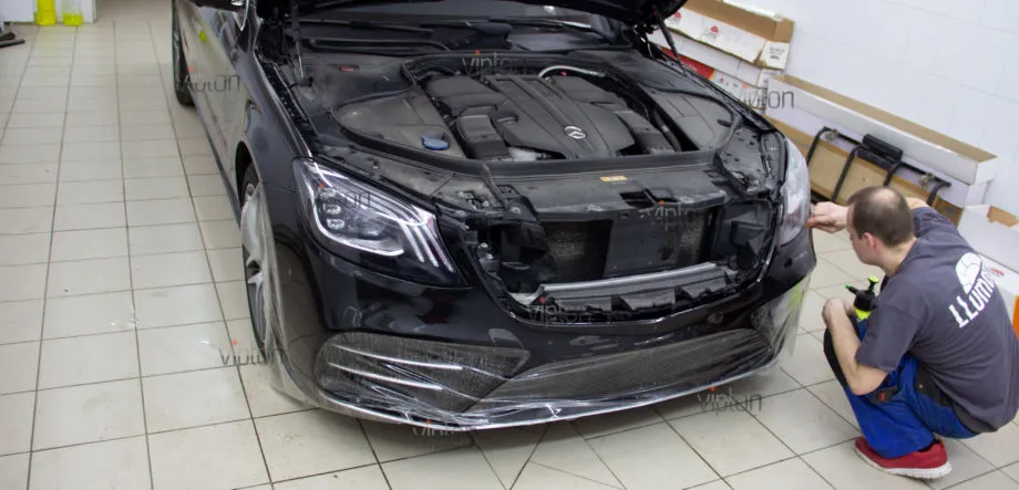 MERCEDES-BENZ S-класс W-222 Антигравийная защита 9 MERCEDES-BENZ S-класс W-222 Антигравийная защита 9