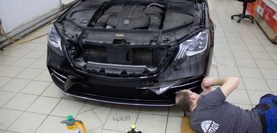 MERCEDES-BENZ S-класс W-222 Антигравийная защита 10 MERCEDES-BENZ S-класс W-222 Антигравийная защита 10