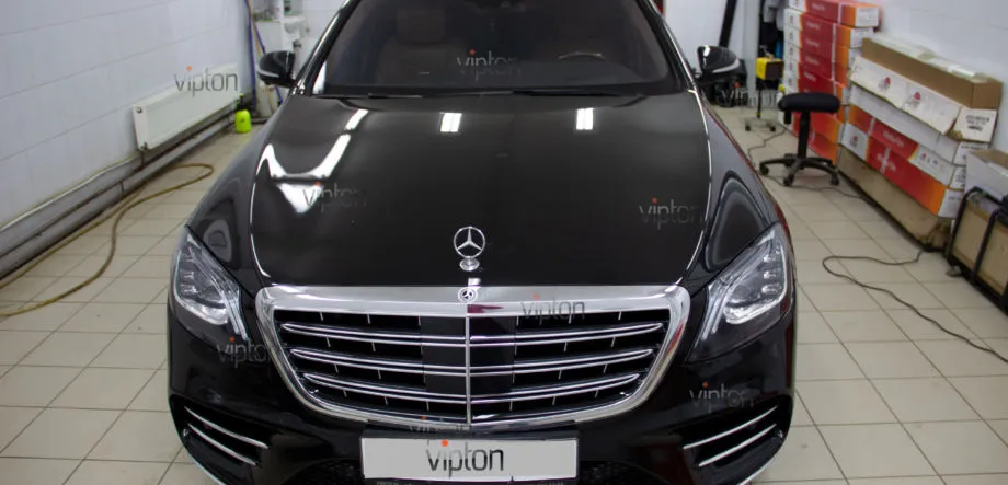 MERCEDES-BENZ S-класс W-222 Антигравийная защита 4 MERCEDES-BENZ S-класс W-222 Антигравийная защита 4