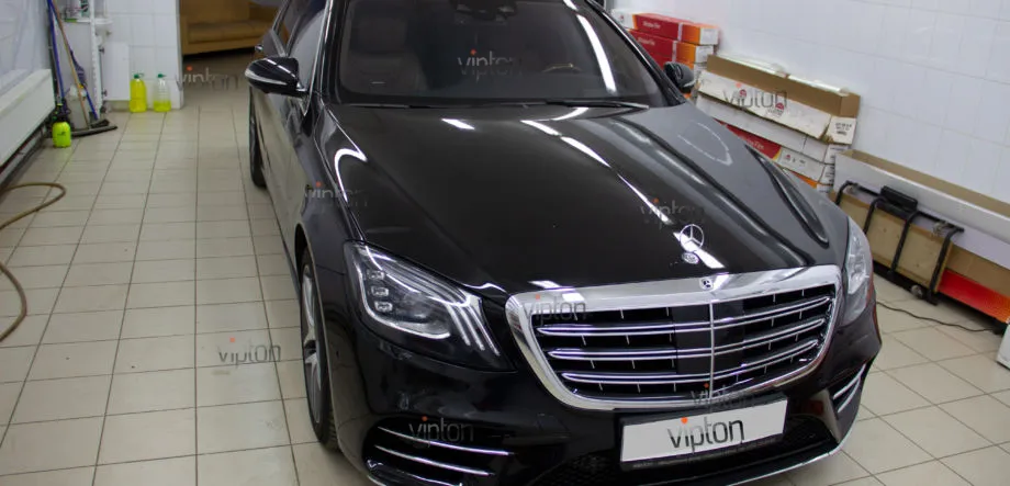 MERCEDES-BENZ S-класс W-222 Антигравийная защита 3 MERCEDES-BENZ S-класс W-222 Антигравийная защита 3