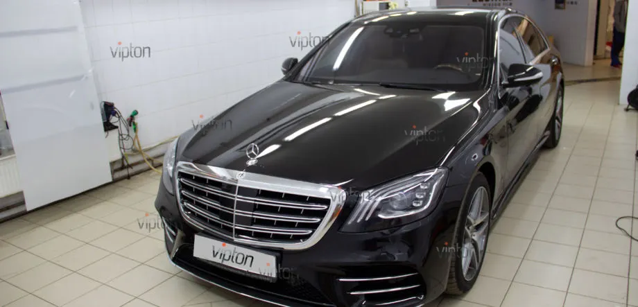 MERCEDES-BENZ S-класс W-222 Антигравийная защита 2 MERCEDES-BENZ S-класс W-222 Антигравийная защита 2