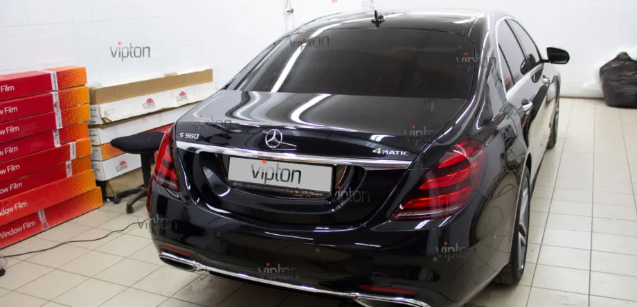 MERCEDES-BENZ S-класс W-222 Антигравийная защита 1 MERCEDES-BENZ S-класс W-222 Антигравийная защита 1