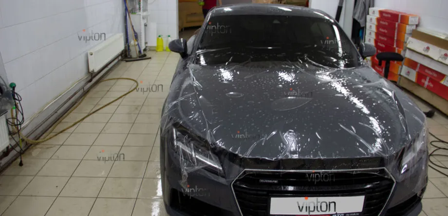 AUDI TT: Установка антигравийной пленки LLUMAR GLOSS 1