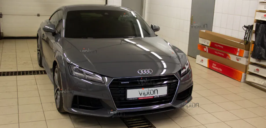 AUDI TT: Установка антигравийной пленки LLUMAR GLOSS 6