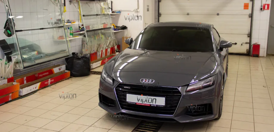 AUDI TT: Установка антигравийной пленки LLUMAR GLOSS 7