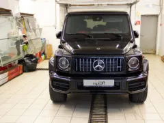 000340 — Mercedes-Benz G-Класс AMG LLumar - Установка ударопрочной пленки | VIPTON — Новости про тонировку и бронирование авто - VipTon Москва