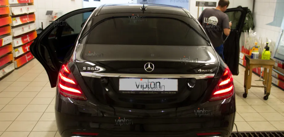 Mercedes-Benz S W222 тонировка LLumar 5 Mercedes-Benz S W222 тонировка LLumar 5