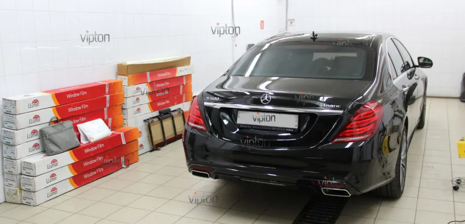 Mercedes-Benz S-klasse: тонирование а/м полностью 5 Mercedes-Benz S-klasse: тонирование а/м полностью 5