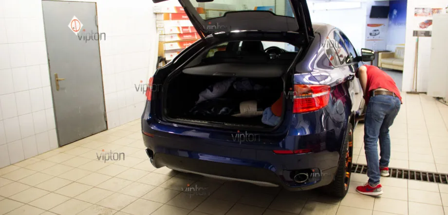 BMW X6: Абразивная полировка кузова и нанесение керамического 5 BMW X6: Абразивная полировка кузова и нанесение керамического 5