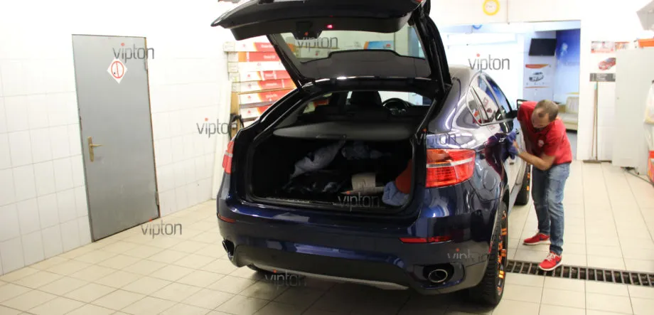 BMW X6: Абразивная полировка кузова и нанесение керамического 1 BMW X6: Абразивная полировка кузова и нанесение керамического 1