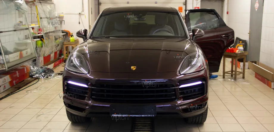 Porsche Cayenne:Бронирование стекол 2