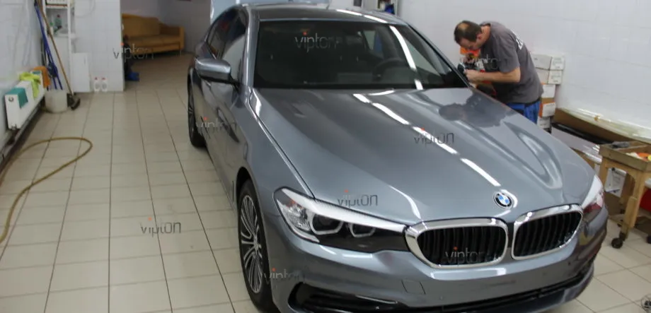 BMW 5 серия (G-30): Антигравийная защита LLumar PPF Gloss 3