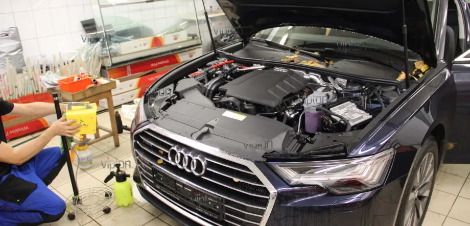 Audi A6: Защита фар LLumar PPF Gloss. 1 Audi A6: Защита фар LLumar PPF Gloss. 1