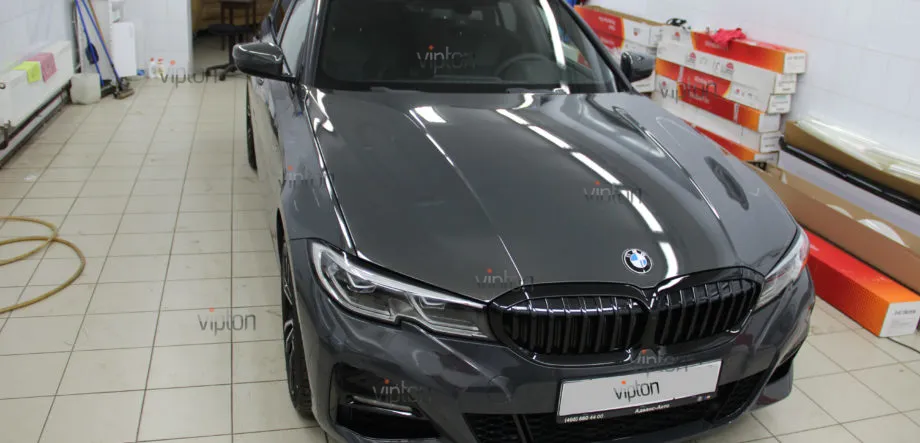 BMW 3 серия G-20 Установка антигравийной пленки полностью. 17