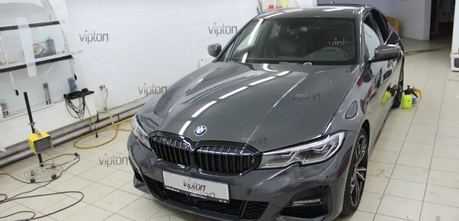 BMW 3 серия G-20 Установка антигравийной пленки полностью. 14