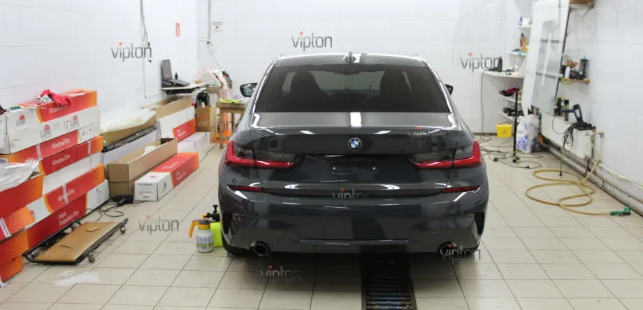 BMW 3 серия G-20 Установка антигравийной пленки полностью. 15