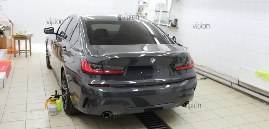BMW 3 серия G-20 Установка антигравийной пленки полностью. 16