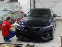 BMW 4 серия:защита фар пленкой SPARKS TOP.