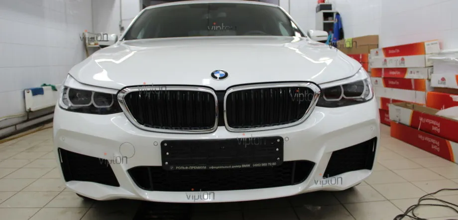 BMW 6 серия GT Установка защитной антигравийной 4
