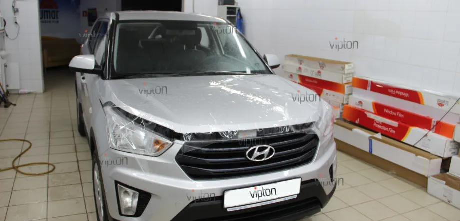 Hyundai Creta Установка антигравийной пленки LLUMAR GLOSS 1 Hyundai Creta Установка антигравийной пленки LLUMAR GLOSS 1