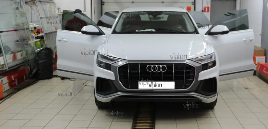 Audi Q8 тонирование всех стекл 10