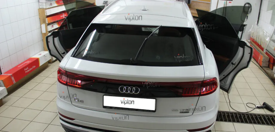 Audi Q8 тонирование всех стекл 8