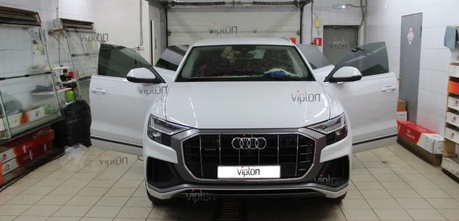 Audi Q8 тонирование всех стекл 5