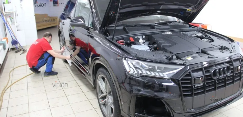 Audi Q8 антигравийная пленка 9